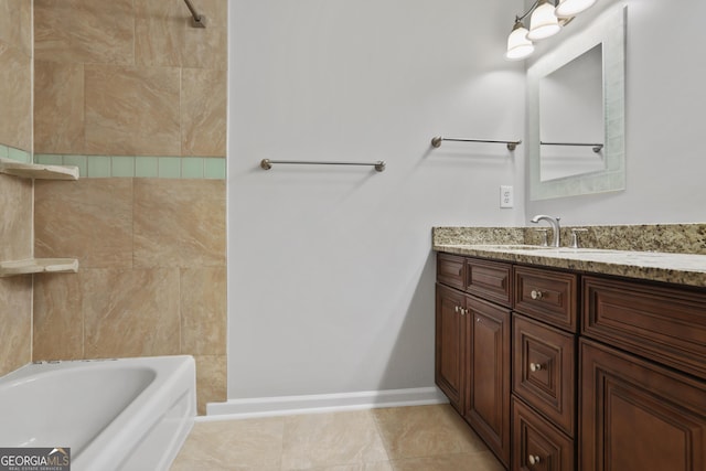 bathroom with vanity