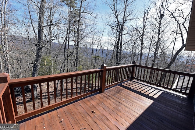 view of wooden terrace