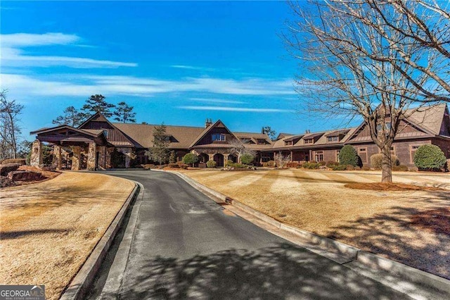 5152 Boulder Bluff Way, Suwanee, GA 30024 - view of front facade featuring stone siding