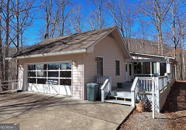 view of side of property