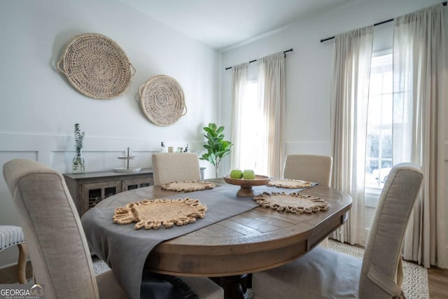 view of dining room