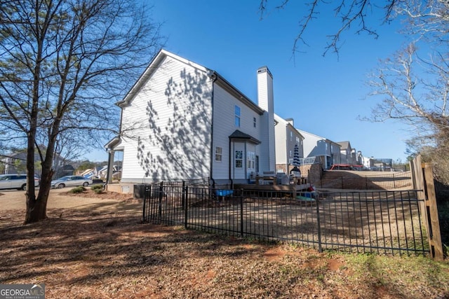 view of rear view of property