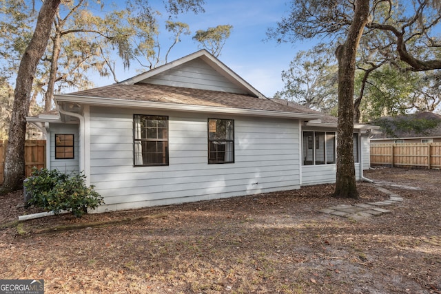 view of side of home