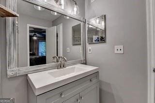 bathroom with vanity