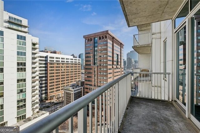 44 Peachtree Pl NW Unit 1828, Atlanta, GA 30309 - balcony with a city view