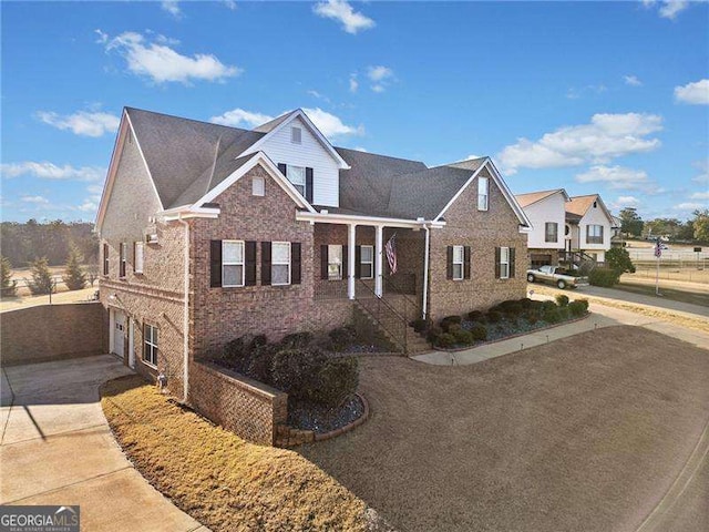 front of property featuring a garage