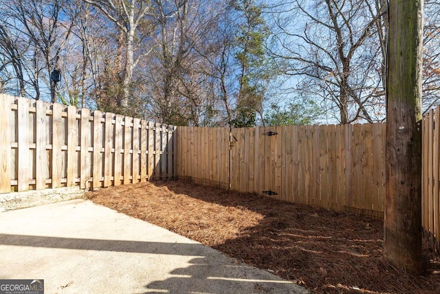 view of yard featuring a patio area