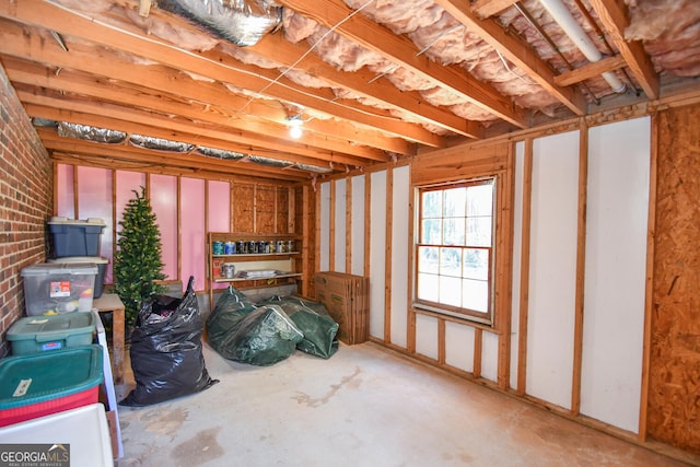 view of storage room