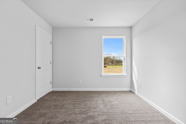 view of carpeted empty room