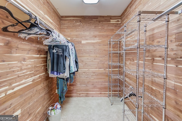 6706 Amherst Dr, Hoschton, GA 30548 - walk in closet featuring carpet flooring
