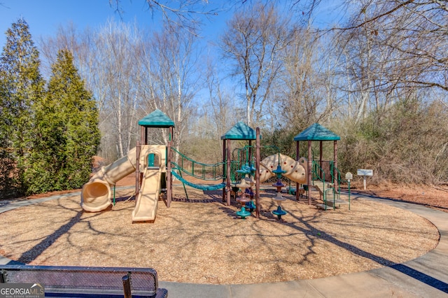 view of jungle gym