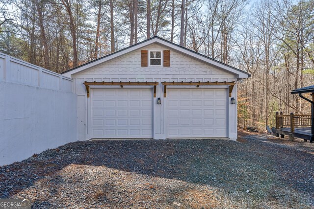 122 Acadia Dr Unit 110, Ellijay, GA 30540 - view of detached garage
