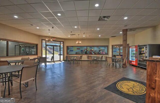 122 Acadia Dr Unit 110, Ellijay, GA 30540 - misc room with visible vents, a paneled ceiling, and recessed lighting