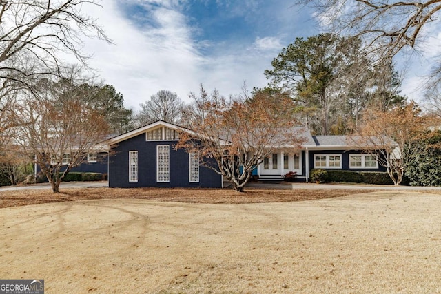 view of ranch-style home