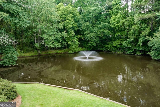 view of water feature