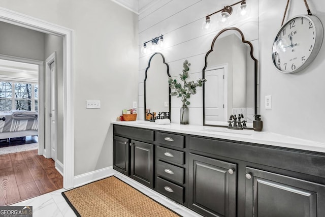 bathroom featuring vanity