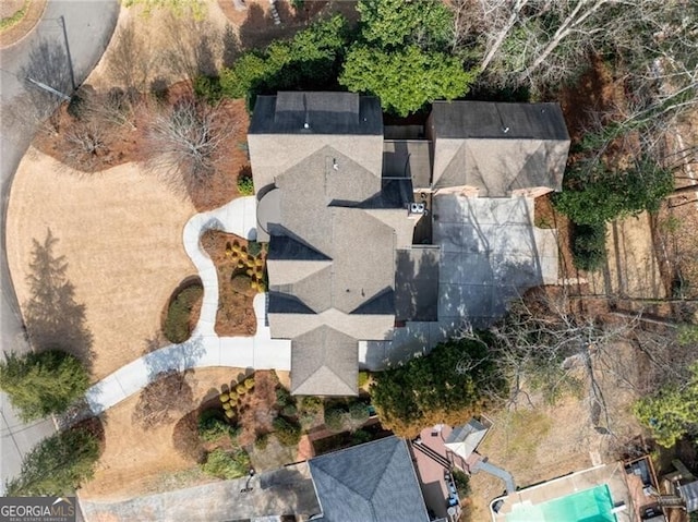 birds eye view of property