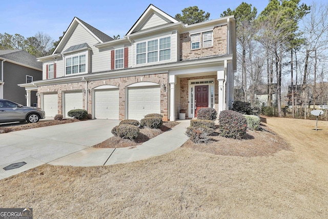 view of front of house featuring a garage