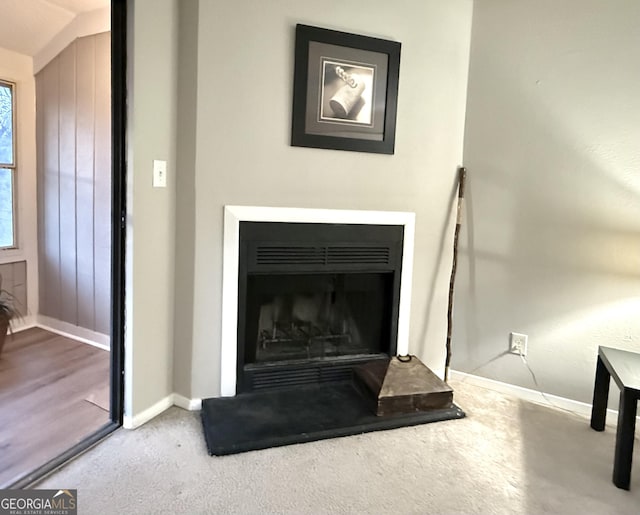 interior details with carpet flooring