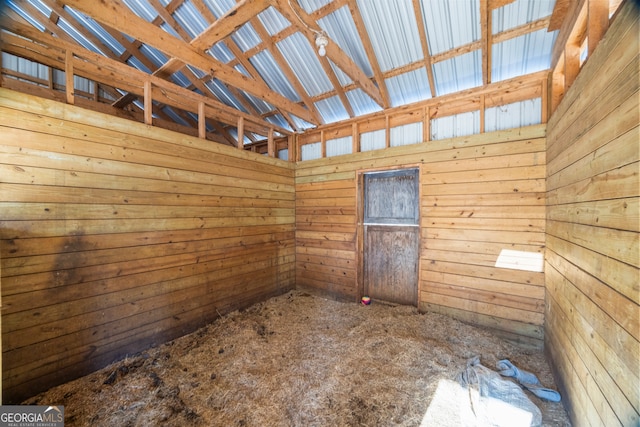 view of horse barn