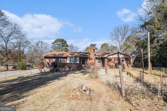 view of front of property