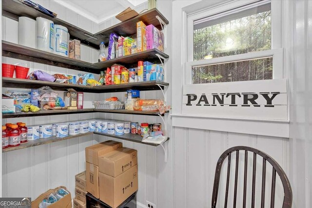 view of pantry