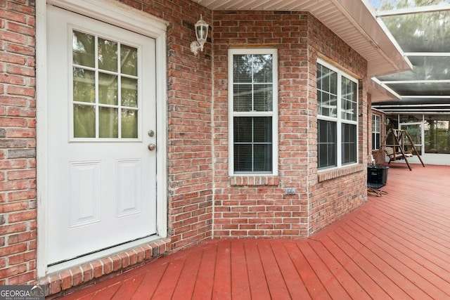 view of wooden terrace