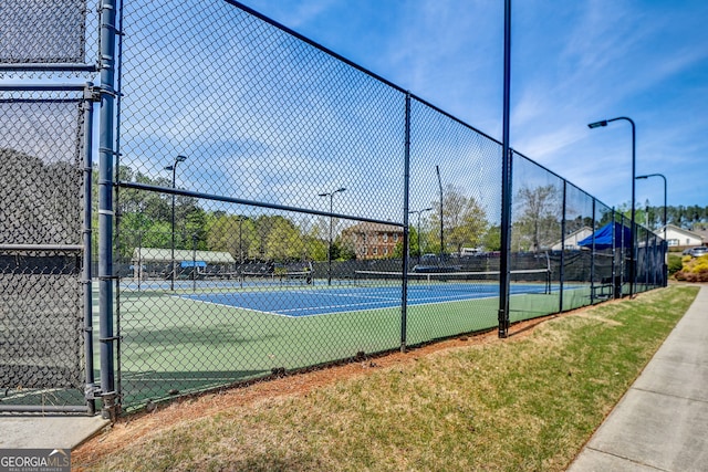 view of tennis court