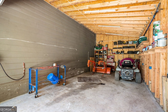 view of basement