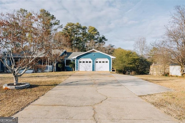 ranch-style house with a garage