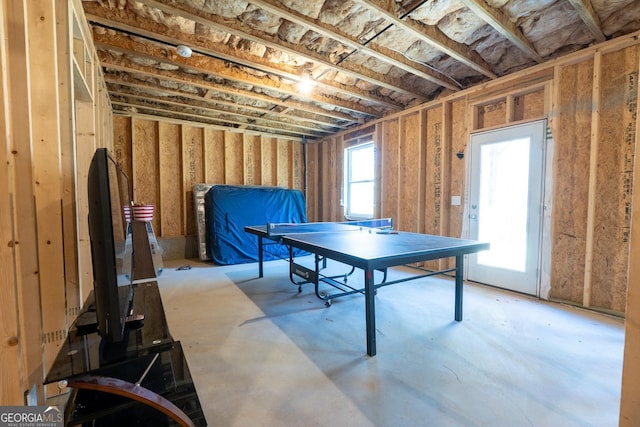 view of game room