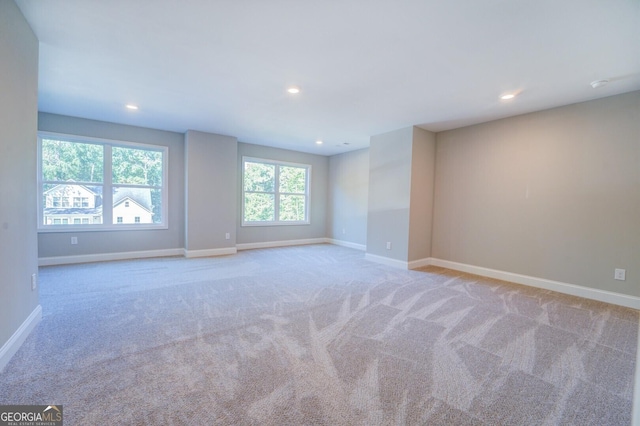 view of carpeted empty room