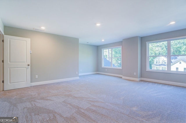 empty room with light carpet