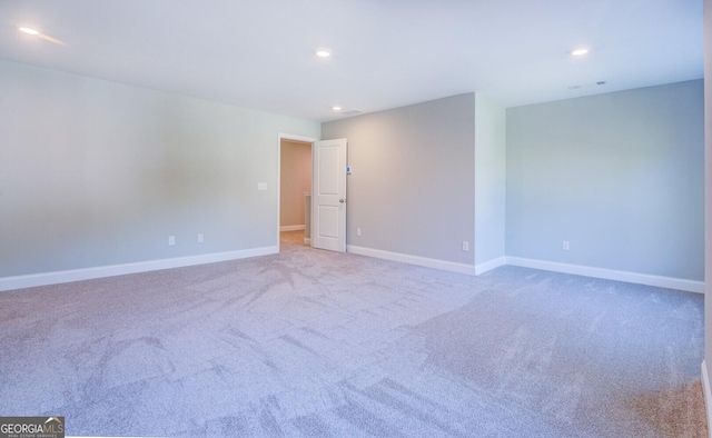 view of carpeted empty room