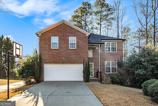 front facade featuring a garage