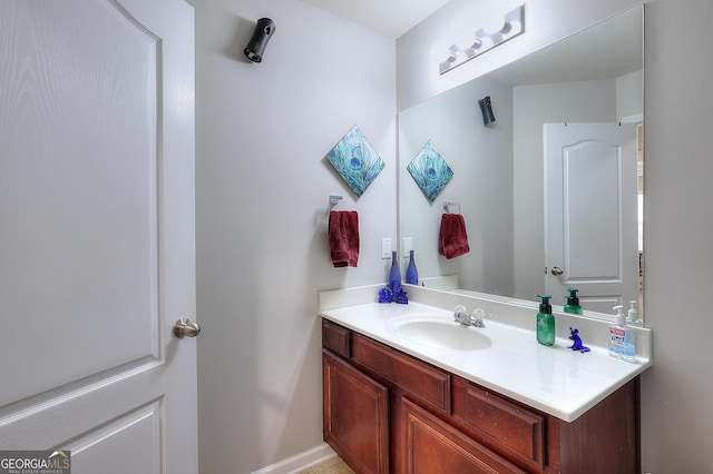 bathroom featuring vanity