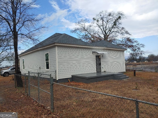 view of home's exterior