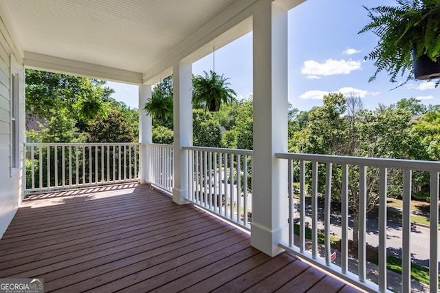 view of deck