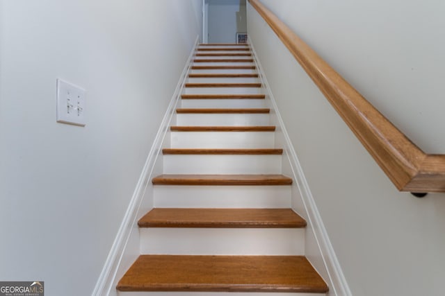 view of staircase