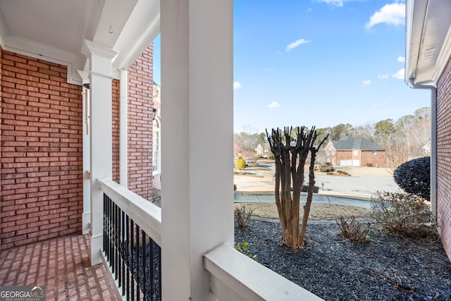 view of balcony