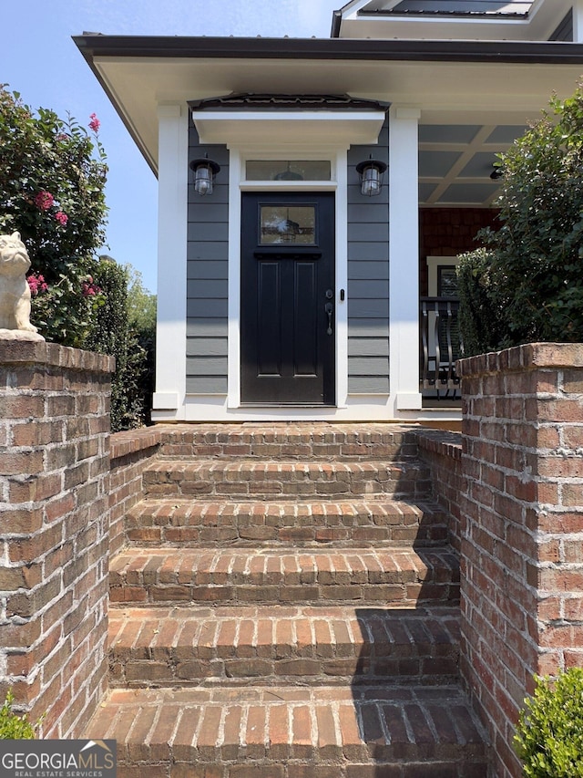 10 Plum Blossom Ln, Hampton, GA 30228 - entrance to property featuring covered porch