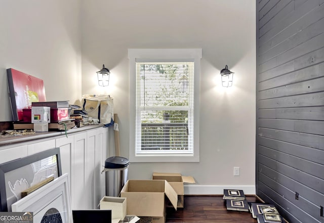10 Plum Blossom Ln, Hampton, GA 30228 - living area with dark wood-style flooring and baseboards