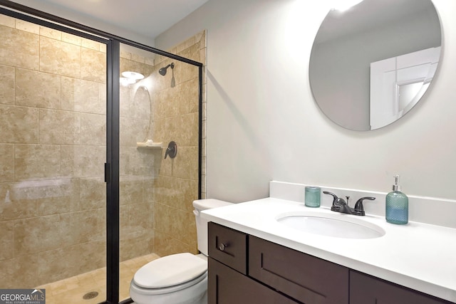 10 Plum Blossom Ln, Hampton, GA 30228 - full bath featuring toilet, a stall shower, and vanity
