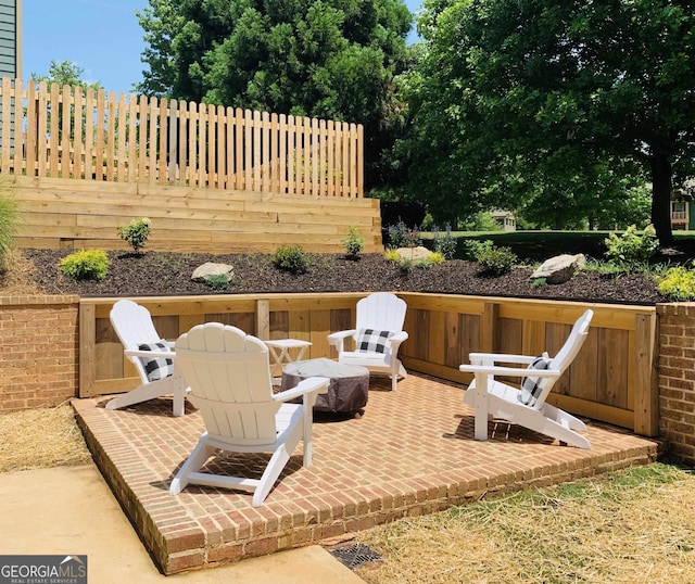 10 Plum Blossom Ln, Hampton, GA 30228 - view of patio / terrace with fence