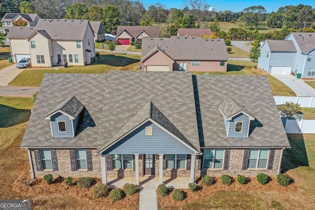 view of new england style home