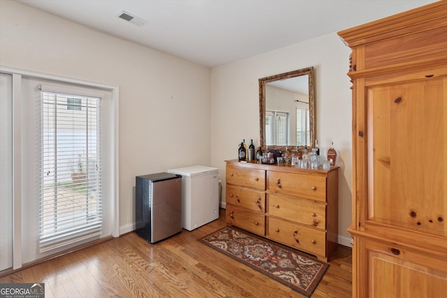 interior space featuring hardwood / wood-style floors