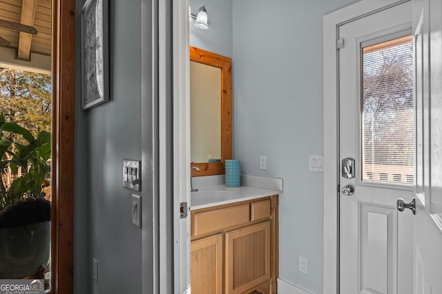 bathroom featuring vanity