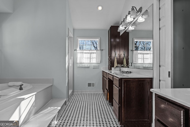 bathroom with vanity