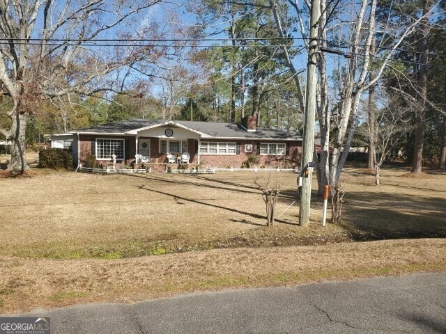 view of single story home