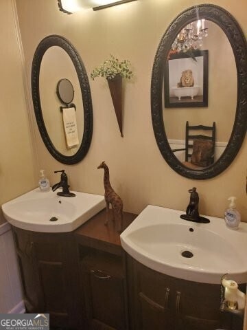 bathroom with vanity